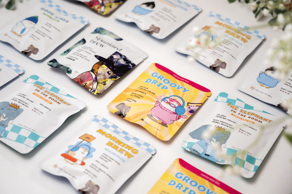 Single serve thai coffee drip bags - mint me a coffee